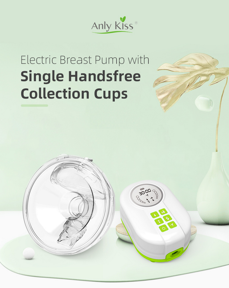 breast pump portable wireless wearable breast pump with touchscreen lcd display, rechargeable hands free breast pump electric with 3 modes & 9 levels 6